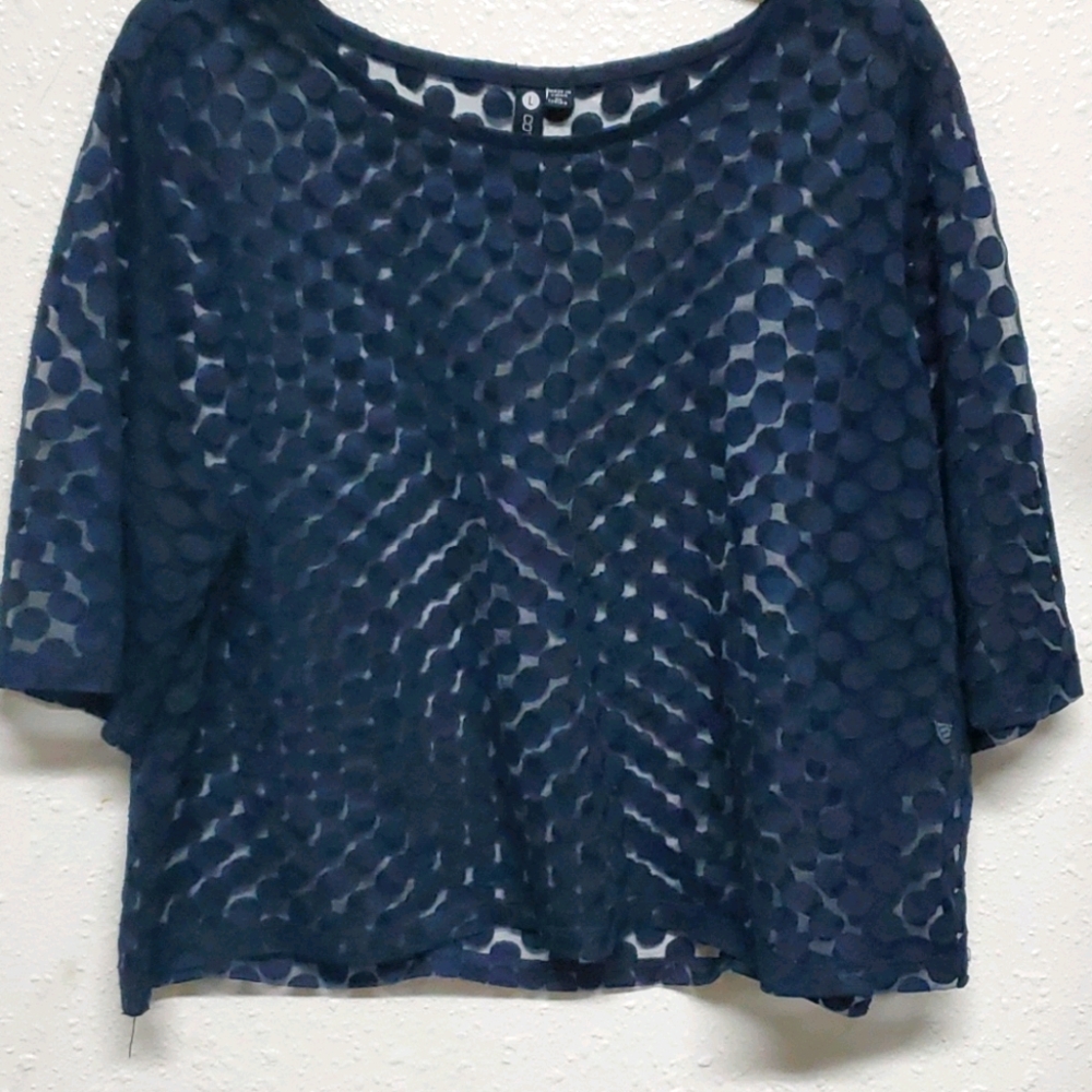 Sold‼️ Sheer Polka dot top